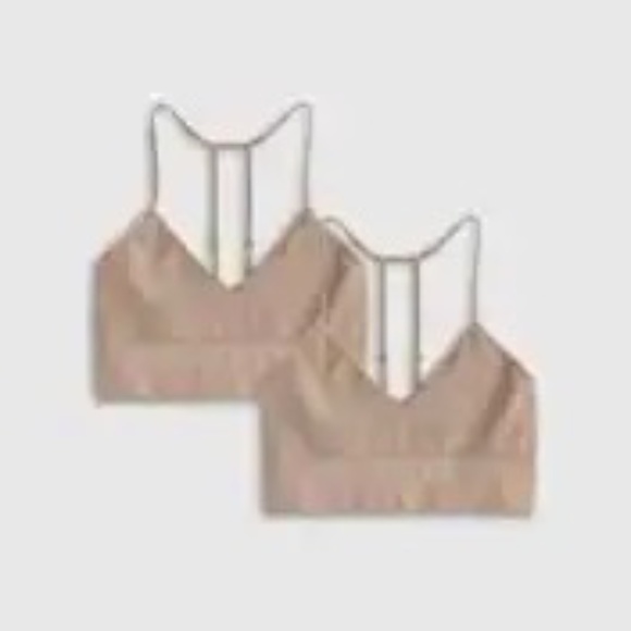 Quince Comfort Rib T-Bralette, pack of two S/M.  Never worn! - Picture 1 of 4